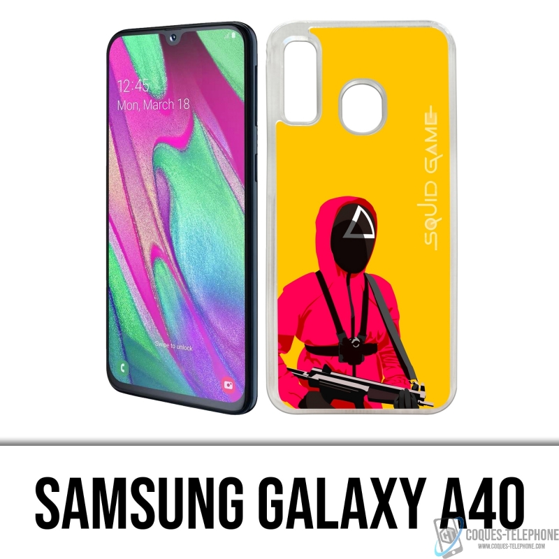 Samsung Galaxy A40 Case - Tintenfisch Spiel Soldat Cartoon