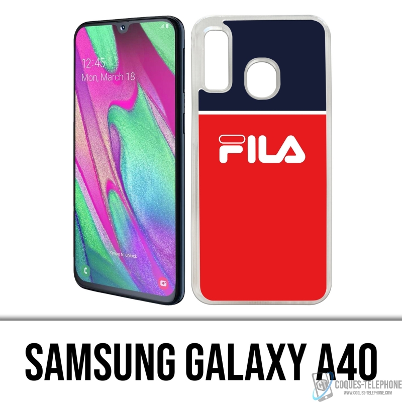 Funda Samsung Galaxy A40 - Fila Azul Rojo