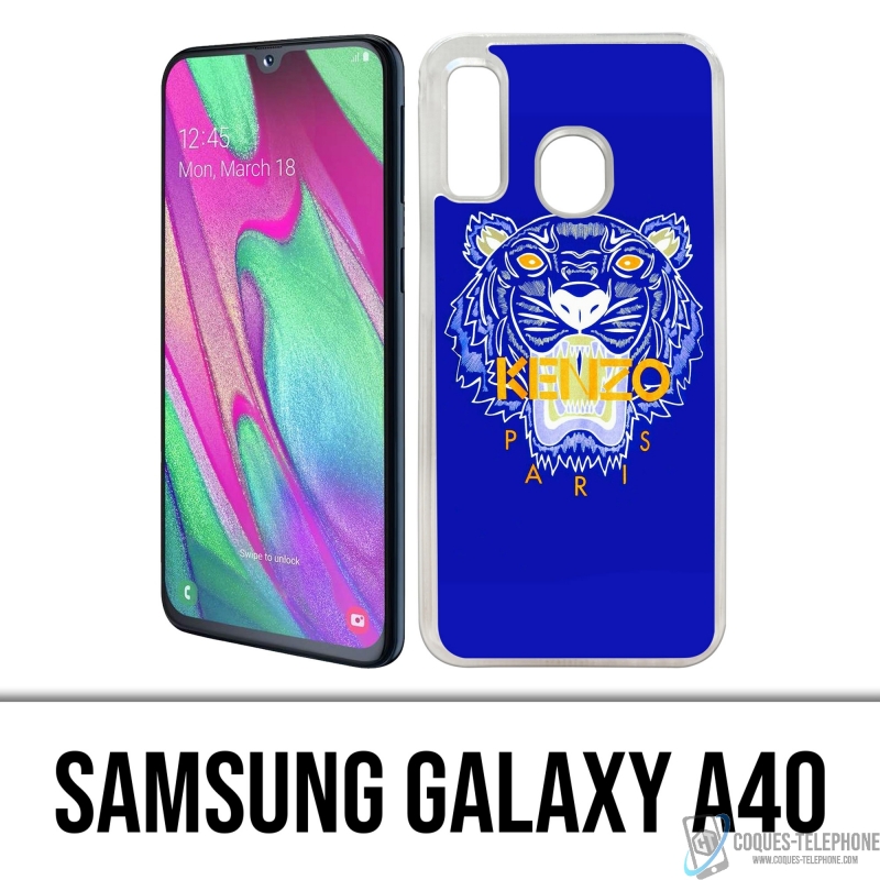 Funda Samsung Galaxy A40 - Kenzo Blue Tiger