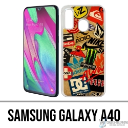 Samsung Galaxy A40 Case - Vintage Skate Logo