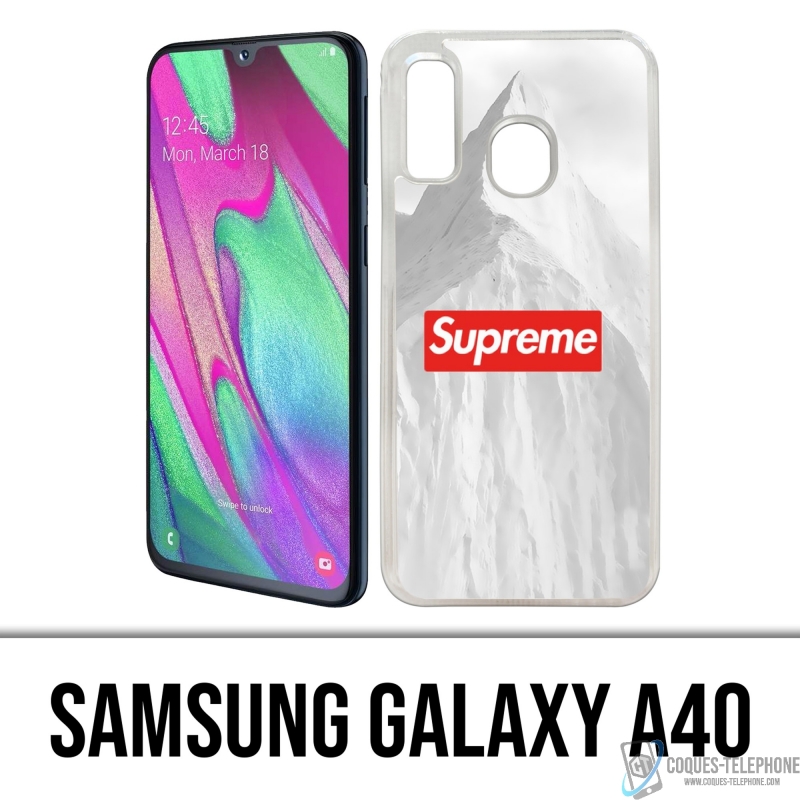 Custodia Samsung Galaxy A40 - Montagna Bianca Suprema