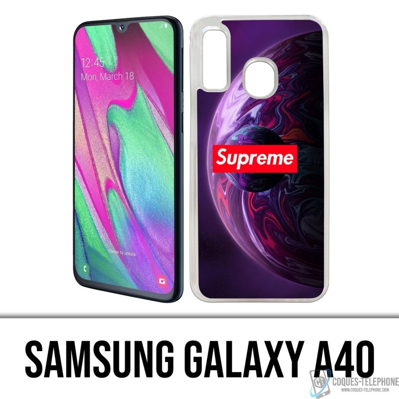 Coque Samsung Galaxy A40 - Supreme Planete Violet