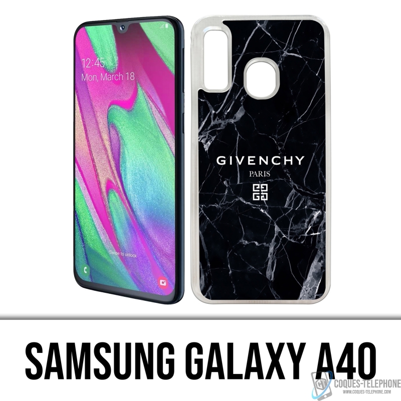 Coque Samsung Galaxy A40 - Givenchy Marbre Noir