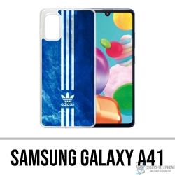 Custodia per Samsung Galaxy A41 - Adidas strisce blu