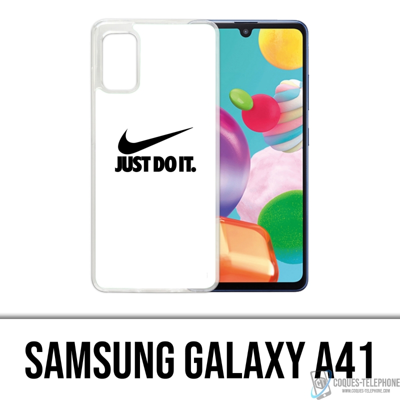 Samsung Galaxy A41 Case - Nike Just Do It Weiß