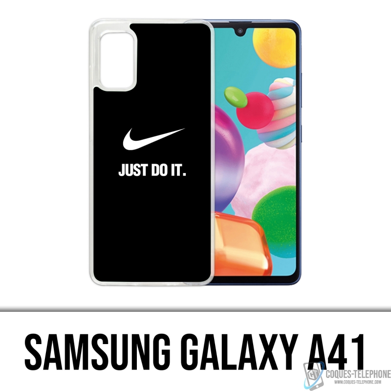 Samsung Galaxy A41 Case - Nike Just Do It Schwarz