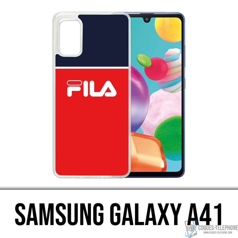 Custodia per Samsung Galaxy A41 - Fila Blu Rosso