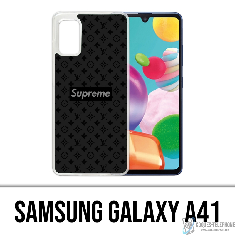 Coque Samsung Galaxy A41 - Supreme Vuitton Black