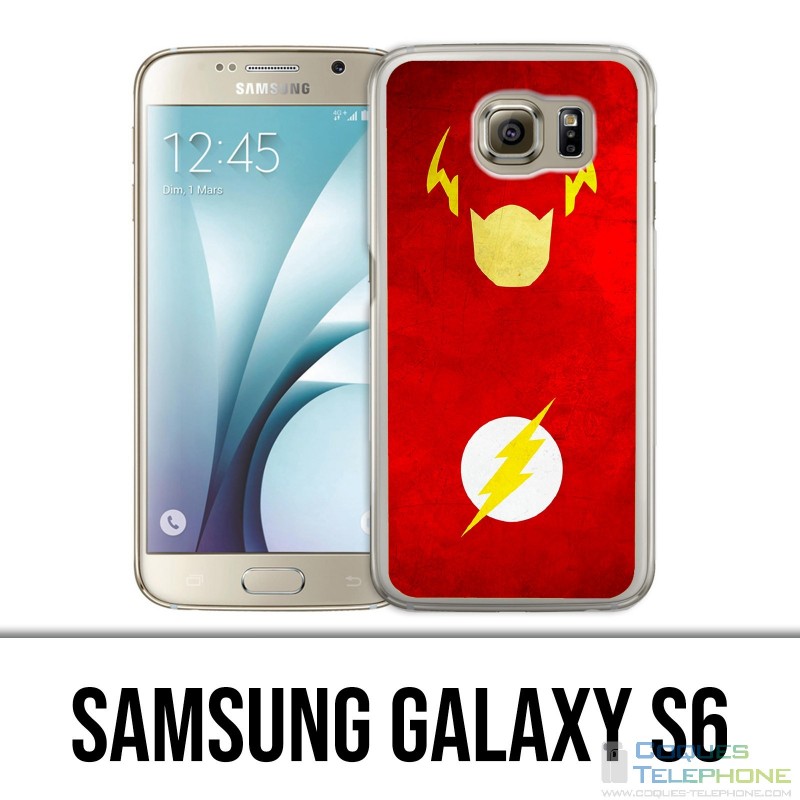 Custodia Samsung Galaxy S6 - Dc Comics Flash Art Design