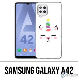 Funda Samsung Galaxy A42 - Gato Unicornio