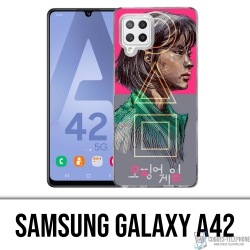 Samsung Galaxy A42 Case - Tintenfisch Game Girl Fanart