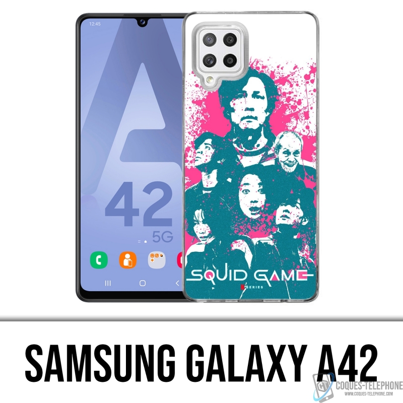 Coque Samsung Galaxy A42 - Squid Game Personnages Splash