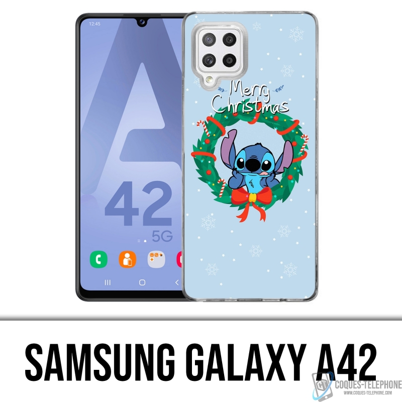 Funda Samsung Galaxy A42 - Stitch Merry Christmas