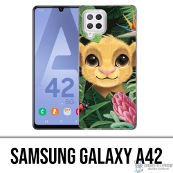 Custodia Samsung Galaxy A42 - Disney Simba Baby Leaves