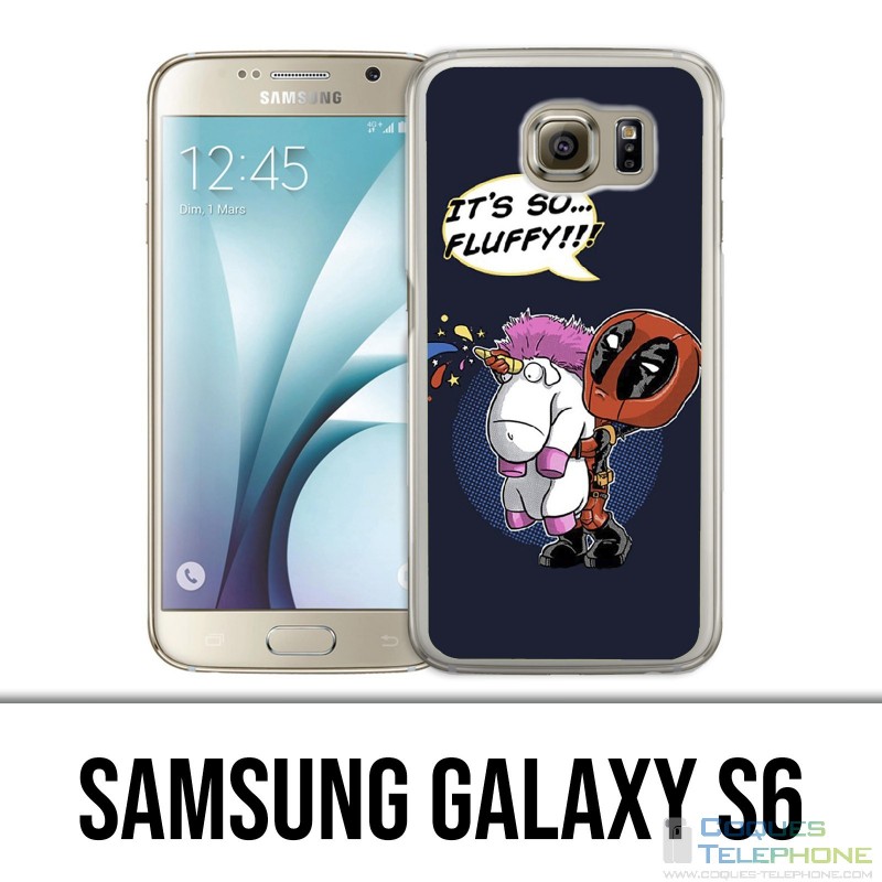 Carcasa Samsung Galaxy S6 - Deadpool Fluffy Unicorn