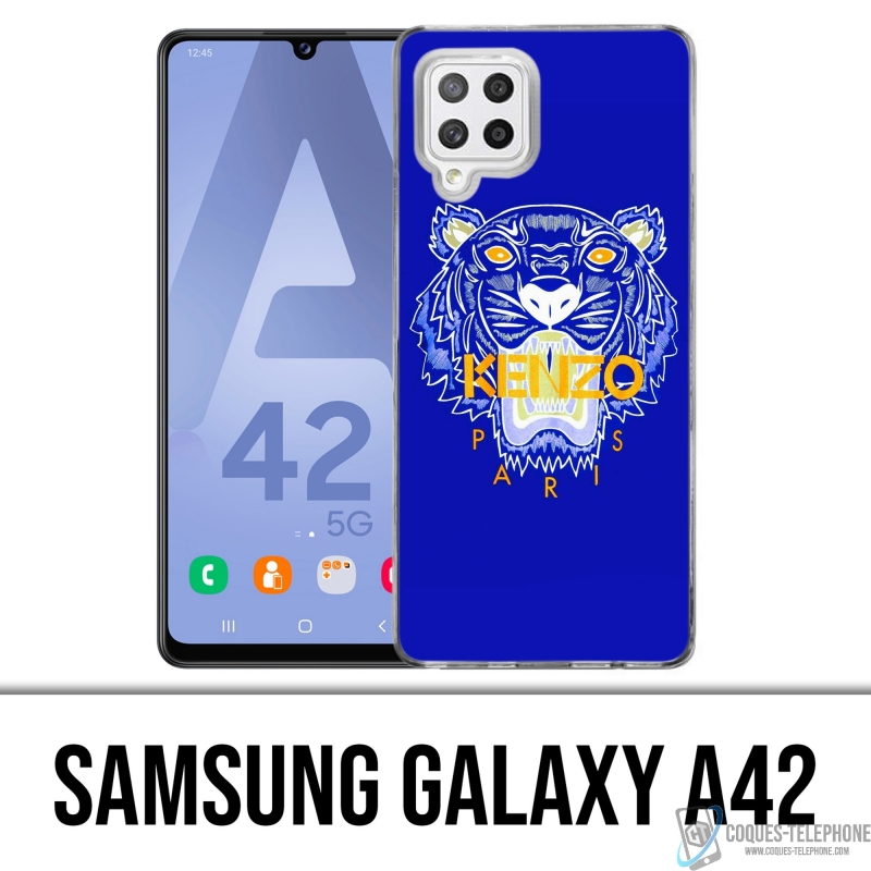 Coque Samsung Galaxy A42 - Kenzo Tigre Bleu