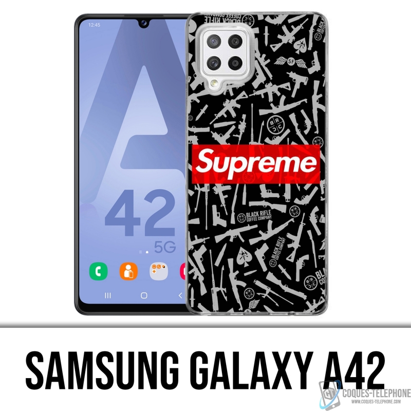 Coque Samsung Galaxy A42 - Supreme Black Rifle