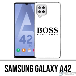 Funda Samsung Galaxy A42 - Hugo Boss Blanco