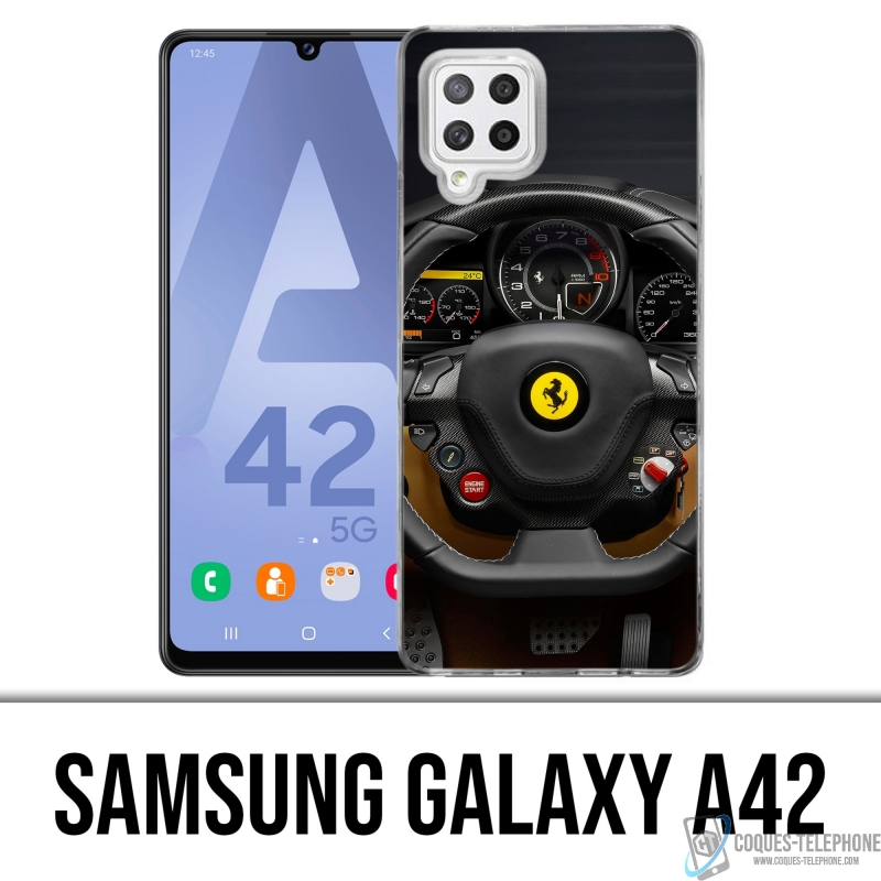 Coque Samsung Galaxy A42 - Volant Ferrari