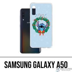 Coque Samsung Galaxy A50 - Stitch Merry Christmas