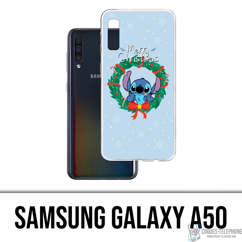 Funda Samsung Galaxy A50 - Stitch Merry Christmas