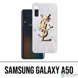 Funda Samsung Galaxy A50 - YSL Yves Saint Laurent Marble Flowers