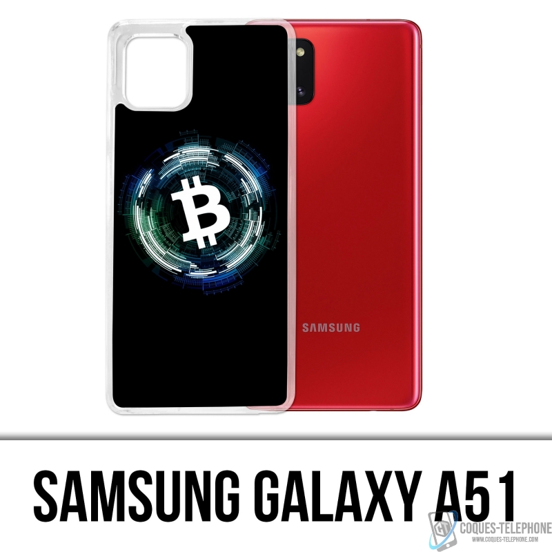 Custodia Samsung Galaxy A51 - Logo Bitcoin