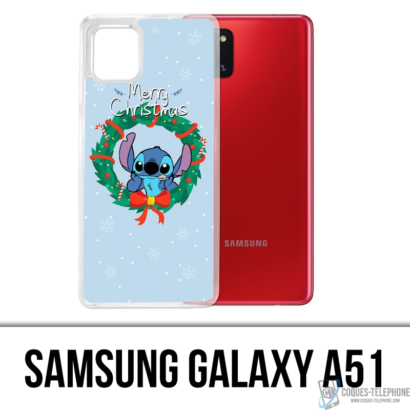 Funda Samsung Galaxy A51 - Stitch Merry Christmas