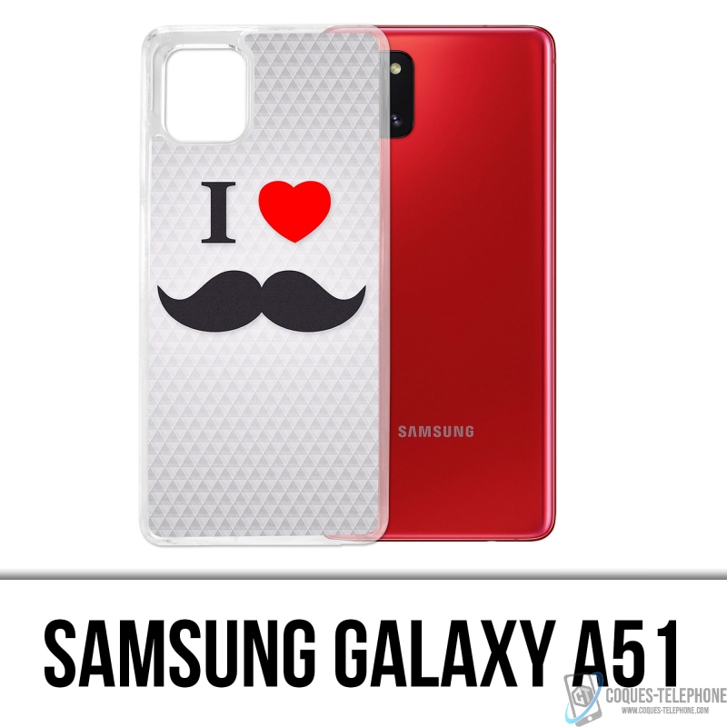 Samsung Galaxy A51 case - I Love Mustache