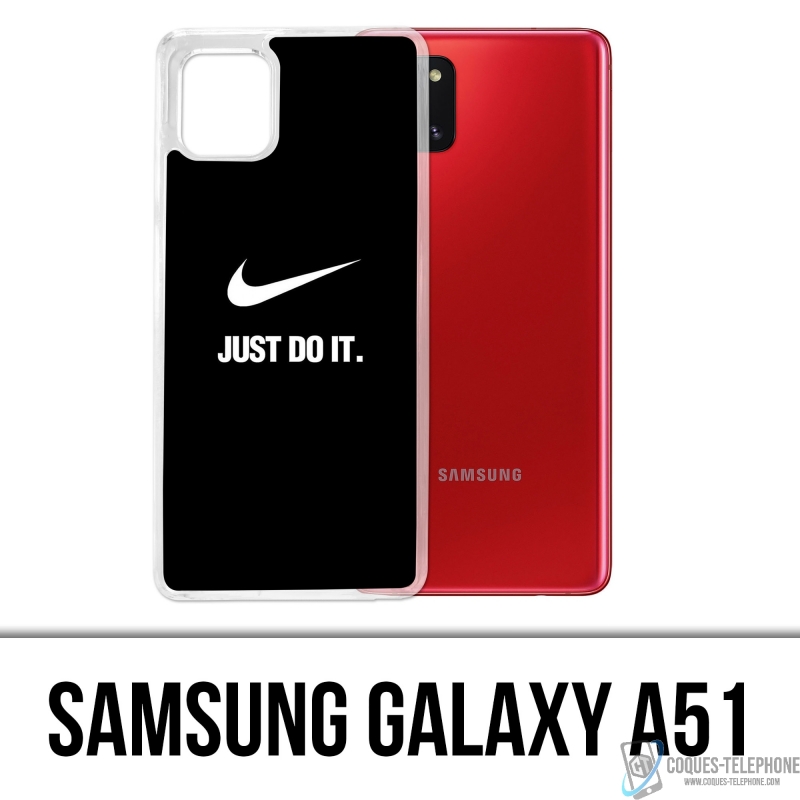 Coque Samsung Galaxy A51 - Nike Just Do It Noir