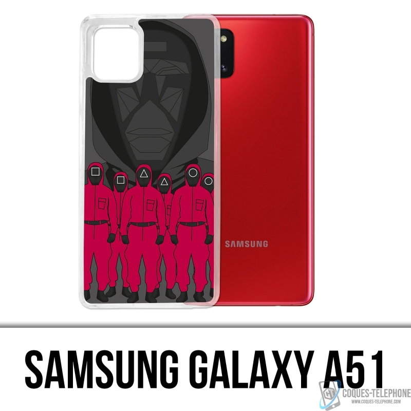 Cover Samsung Galaxy A51 - Agente dei cartoni animati del gioco del calamaro