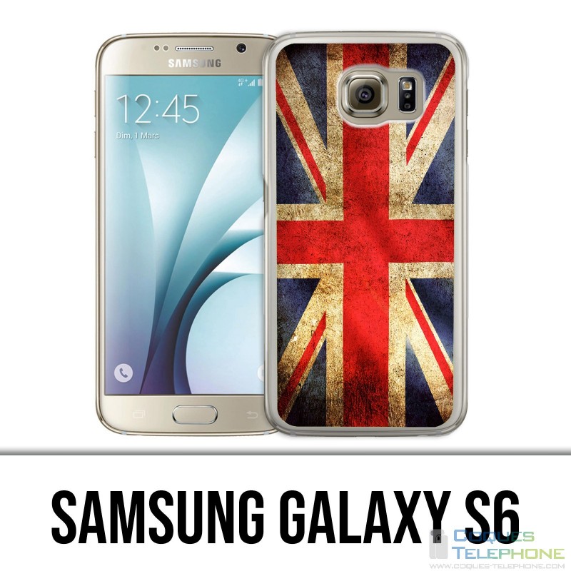 Coque Samsung Galaxy S6 - Drapeau Uk Vintage