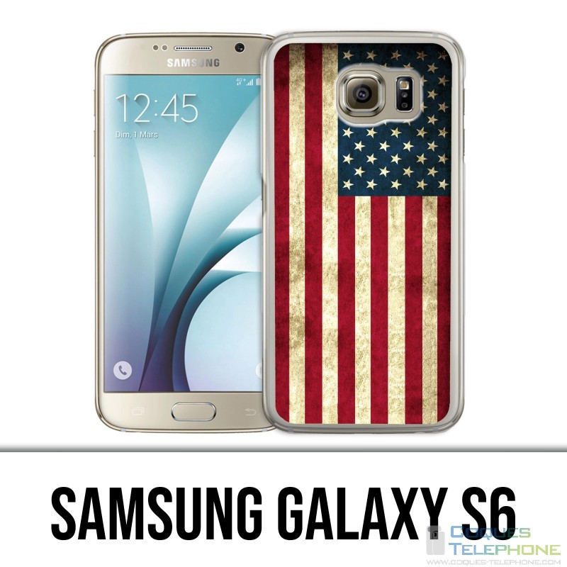 Samsung Galaxy S6 Hülle - USA Flagge