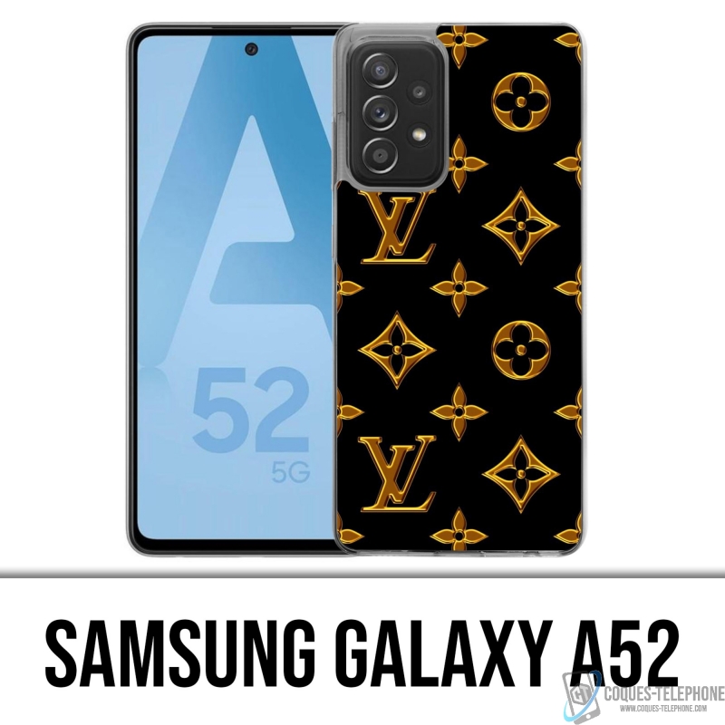Briljant Inspecteur belegd broodje Case for Samsung Galaxy A52 5G - Louis Vuitton Gold