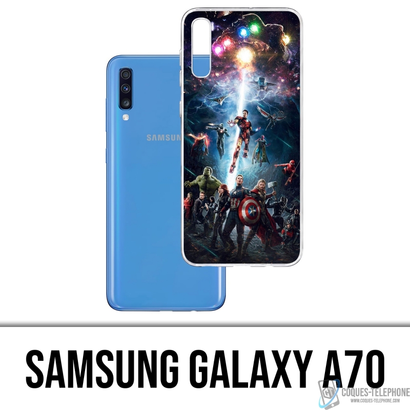 Funda Samsung Galaxy A70 - Vengadores Vs Thanos