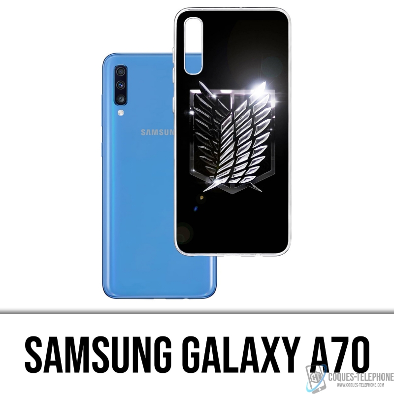 Funda Samsung Galaxy A70 - Logotipo de Attack On Titan