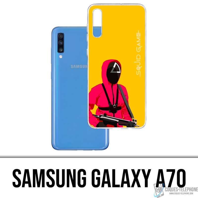 Cover per Samsung Galaxy A70 - Cartoon Squid Game Soldier