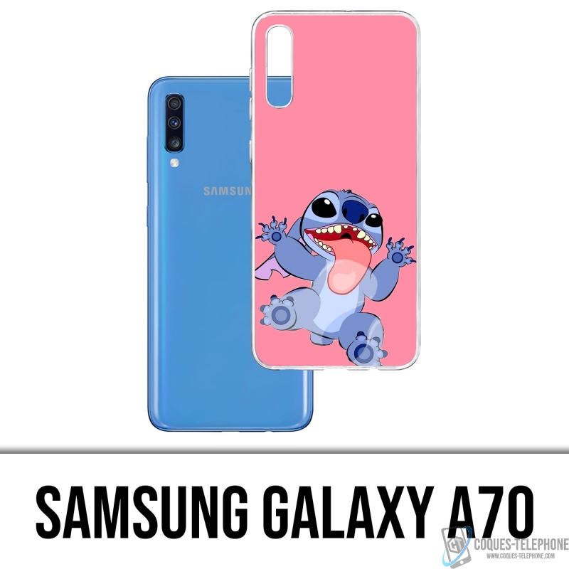 Coque Samsung Galaxy A70 - Stitch Langue