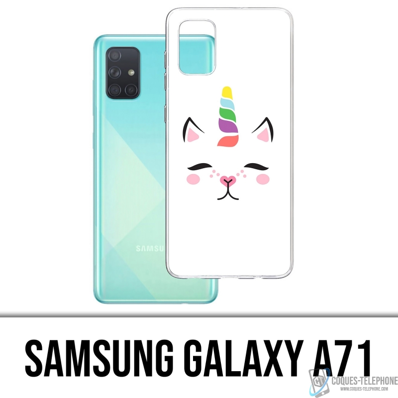 Coque Samsung Galaxy A71 - Gato Unicornio