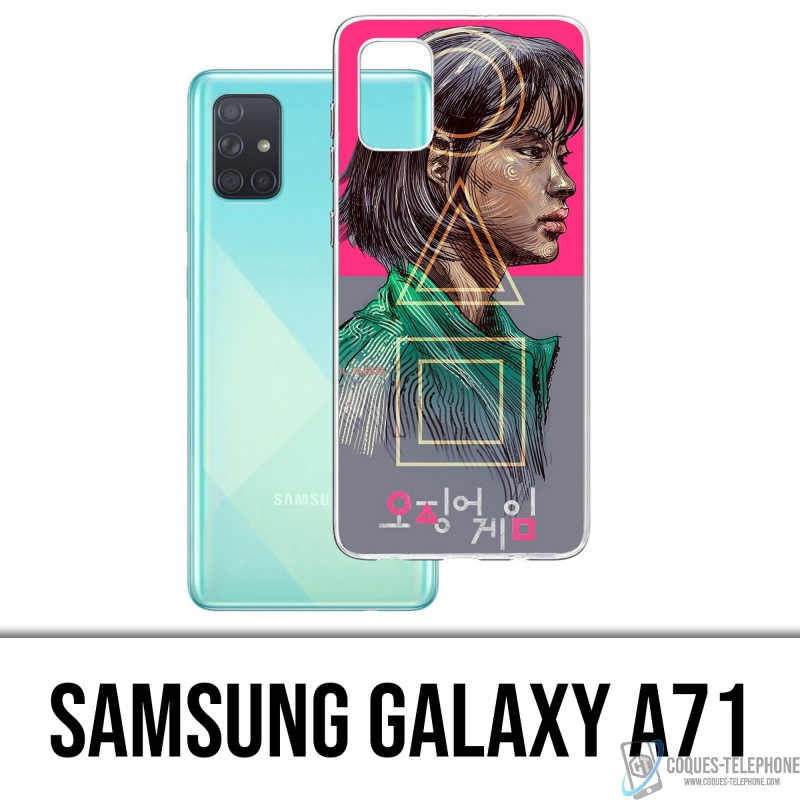Custodia per Samsung Galaxy A71 - Calamaro Game Girl Fanart