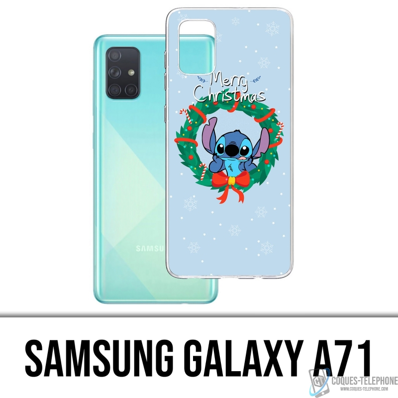 Funda Samsung Galaxy A71 - Stitch Merry Christmas