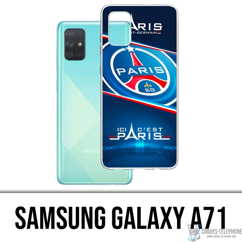 Coque Samsung Galaxy A71 - PSG Ici Cest Paris