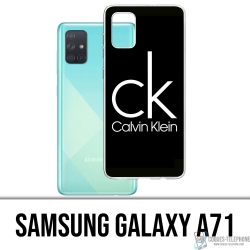 Samsung Galaxy A71 Case - Calvin Klein Logo Schwarz