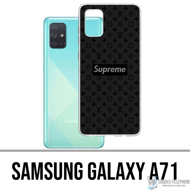 Coque Samsung Galaxy A71 - Supreme Vuitton Black