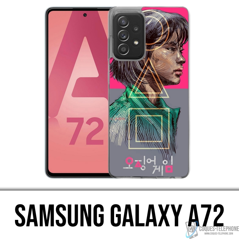 Custodia per Samsung Galaxy A72 - Ragazza gioco di calamari Fanart