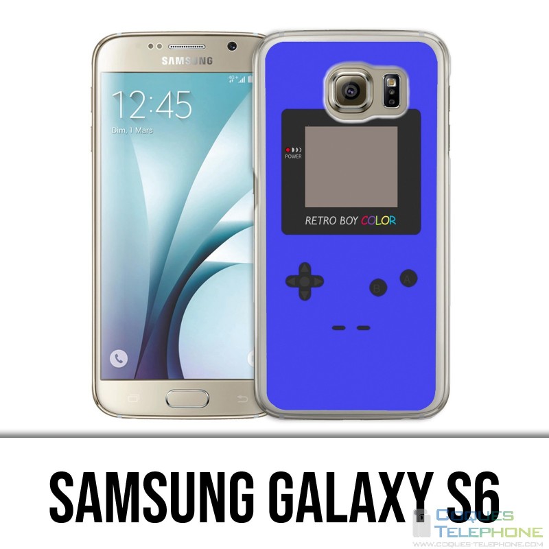 Carcasa Samsung Galaxy S6 - Game Boy Color Azul