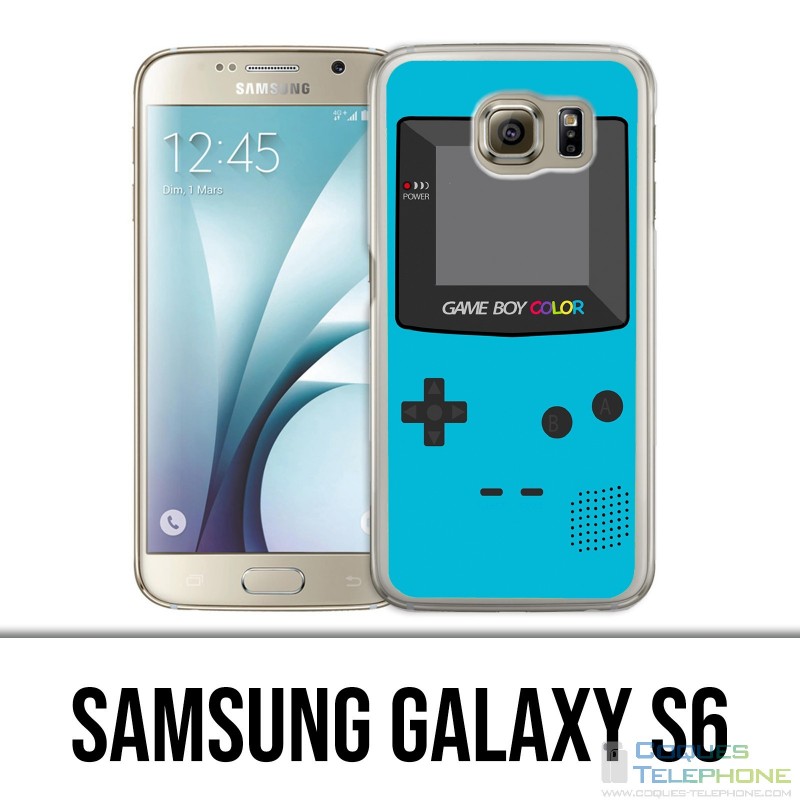 Carcasa Samsung Galaxy S6 - Game Boy Color Turquesa