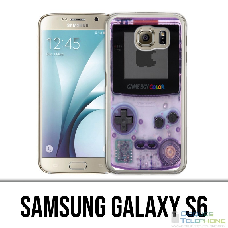 Carcasa Samsung Galaxy S6 - Game Boy Color Violeta