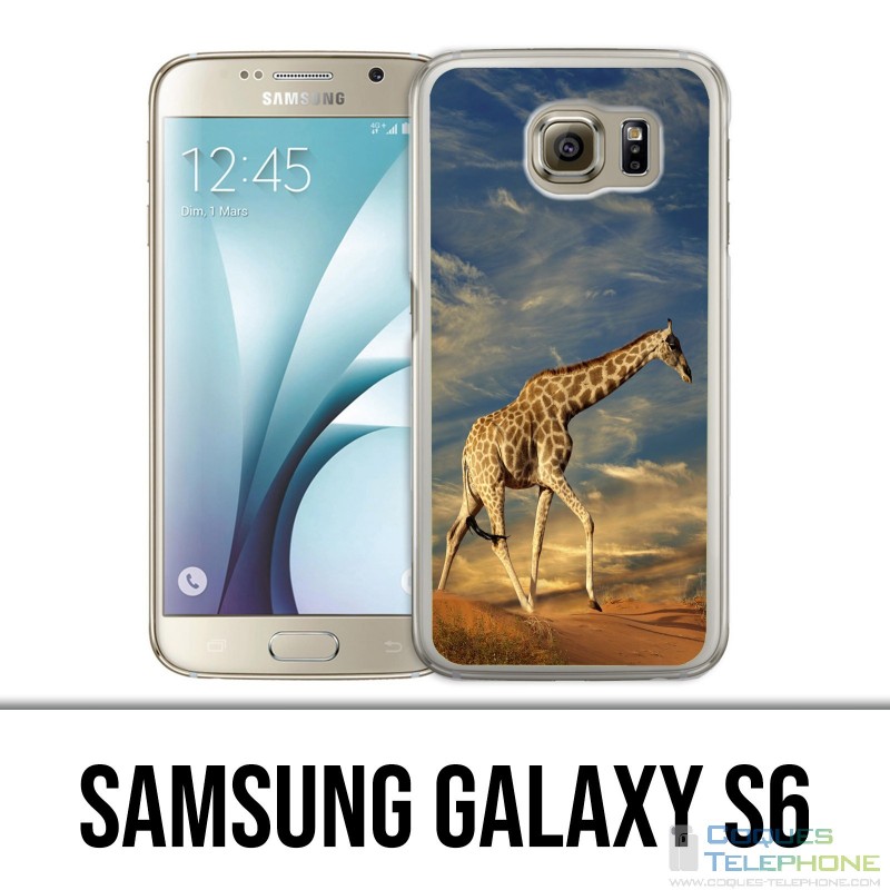 Coque Samsung Galaxy S6 - Girafe Fourrure