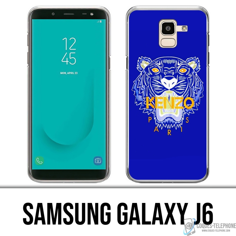 Coque Samsung Galaxy J6 - Kenzo Tigre Bleu